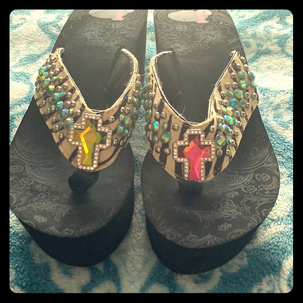 Justin Ladies flip flops